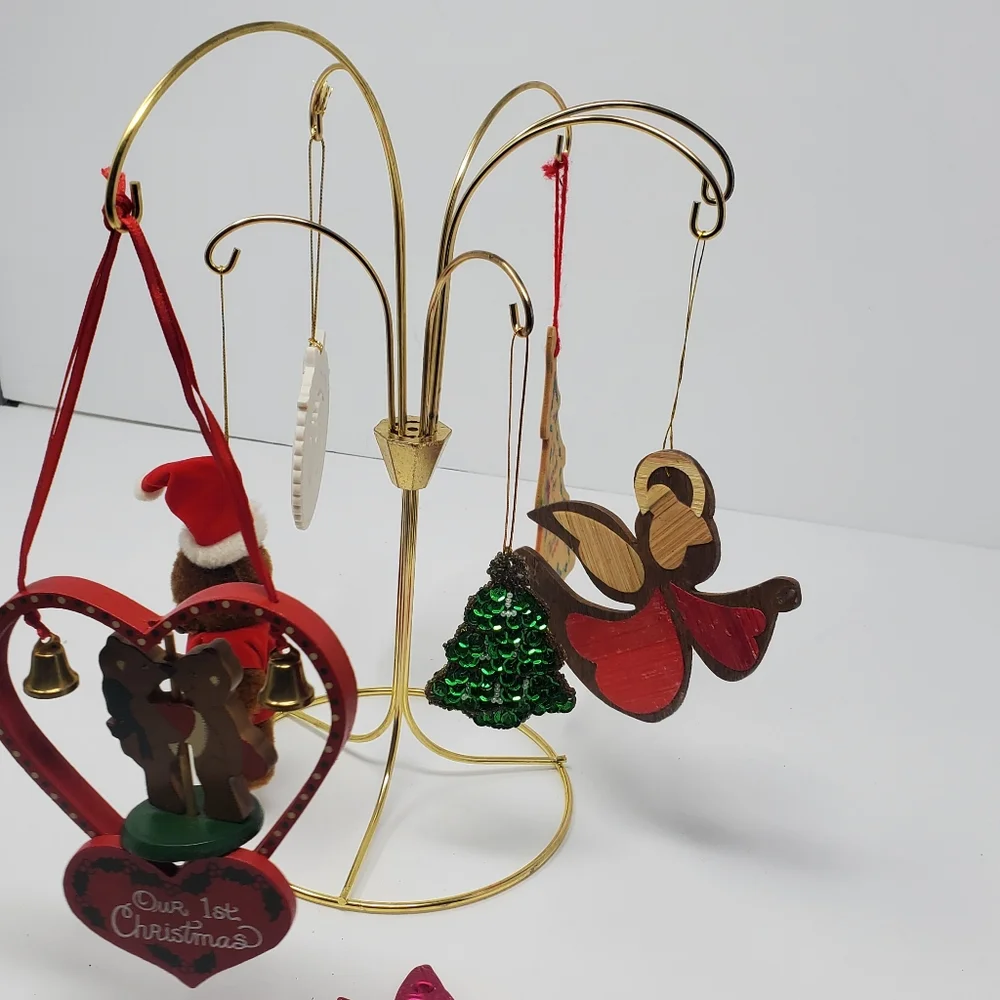 Vintage 90s set of 6 Pc lot of Christmas / Xmas tree ornaments Babys Fir…